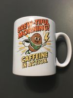 Lustige Kaffeetasse "Brew-tiful Morning" 😂☕ neuwertig