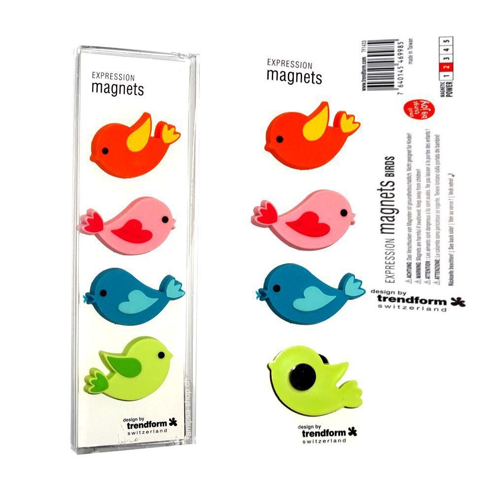 Calamite: Expression Magnete Birds 4er – Nuovo e nell'imballaggio originale da Spreitenbach venduto da mario-shop.xs
