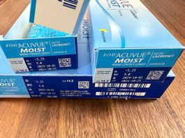 Acuvue Moist 1-Day D -5.25 BC 9.0 bis 2029-10, 130 Stück!