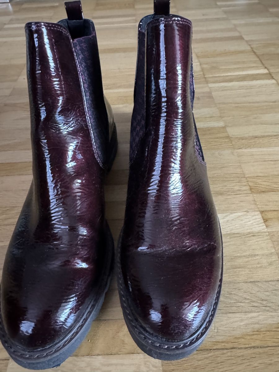Damenschuhe: Lack Chelsea Boots Gr. 40  Schuhe – Neu (gemäss Beschreibung) aus Oetwil am See von posagabi 4