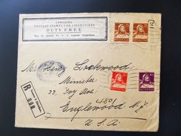 BELA SEKULA 30.10.1931 LUZERN-ENGLEWOOD USA 2 x TELL 175