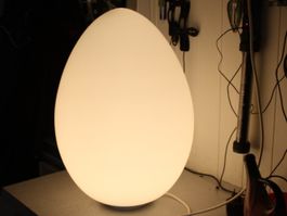 EI LAMPE EGG LAMP GROSSE VINTAGE LAMPE GLAS RAR