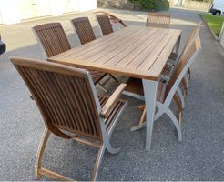Royal Botania Teak Tisch,8 Stühle und Servierwagen