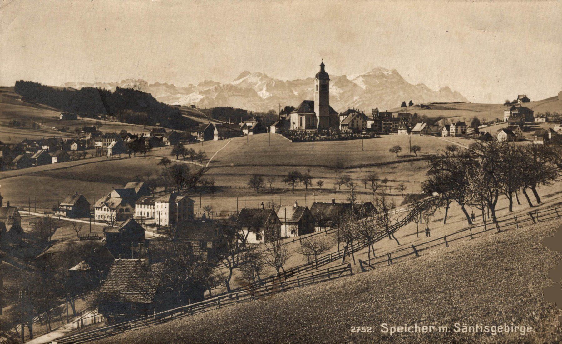 Cartoline postali: Speicher mit Säntisgebirge – Usato da Bronschhofen venduto da Astore