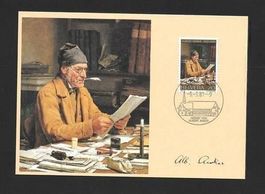 Maximumkarte Nr. 651 Albert Anker ET Ins 9.3.1981