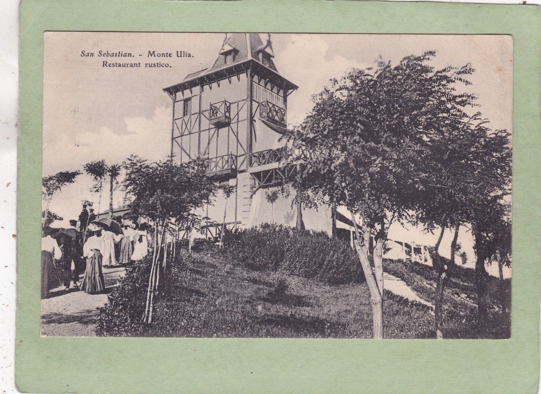 Ansichtskarten: Spanien San Sebastian Monte Ulia 1908 – Gebraucht aus Herisau von Lisegrat2008