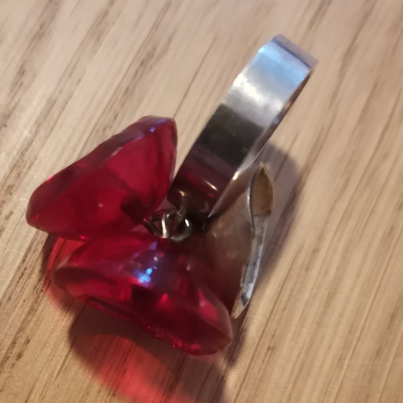 Anelli: Anello vintage argento e resina rossa – Usato da La Chaux-de-Fonds venduto da Catchmi 4