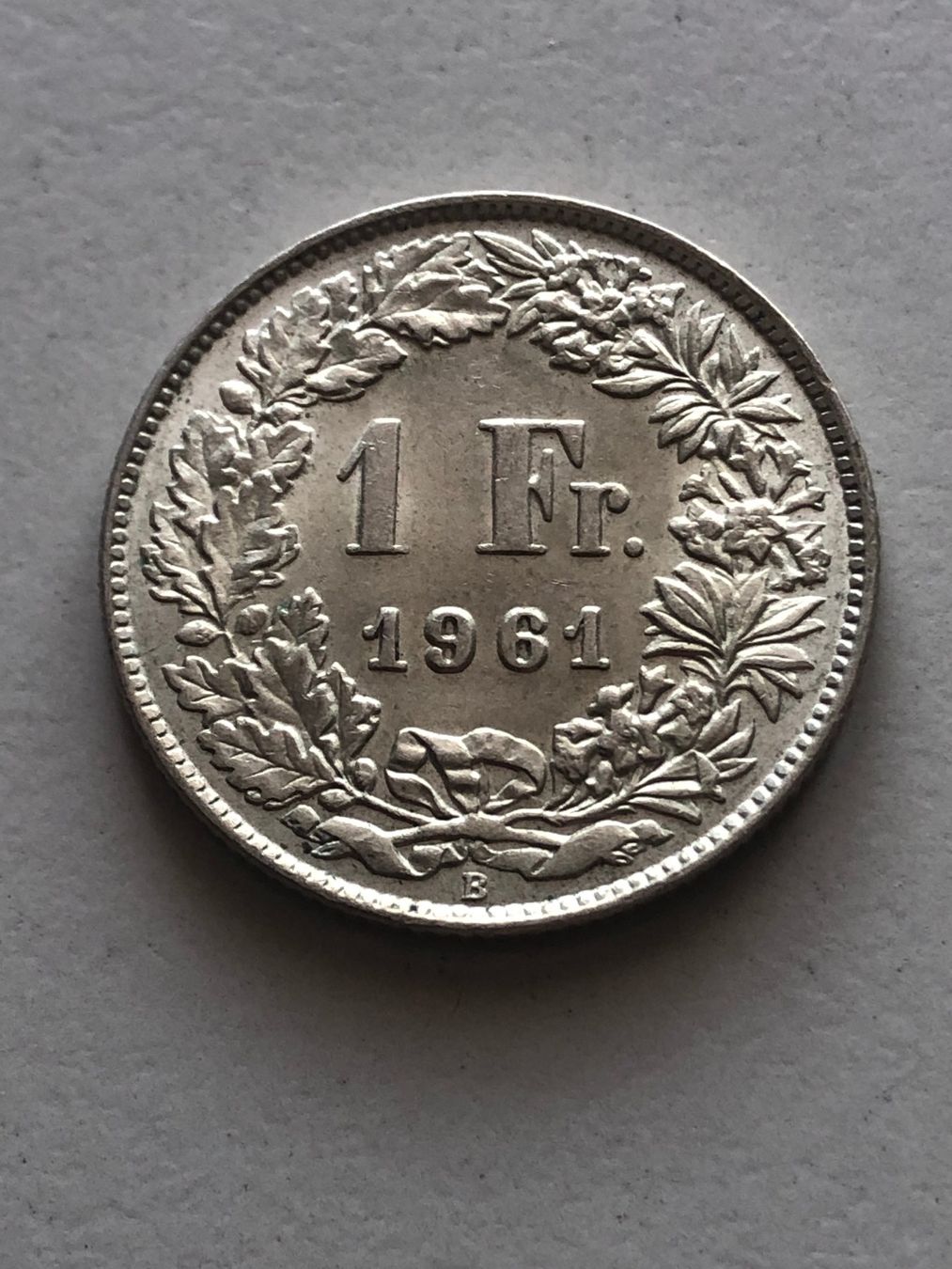 Alle Münzen: 1 Fr. 1961 – Gebraucht aus Schötz von Odpa