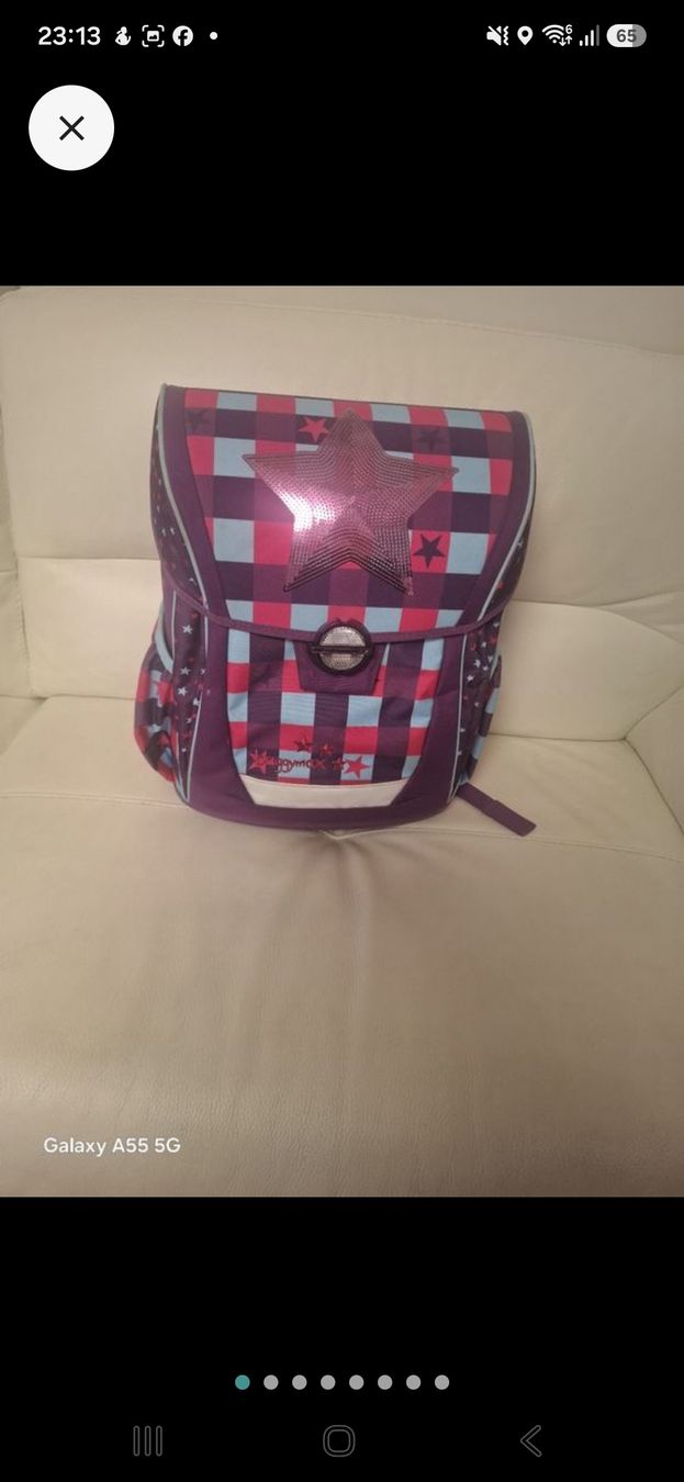 Sacs à dos: Rucksack mit passendem Federmäppchen, lila, Sterne – D'occasion à Sirnach par donatogalella81