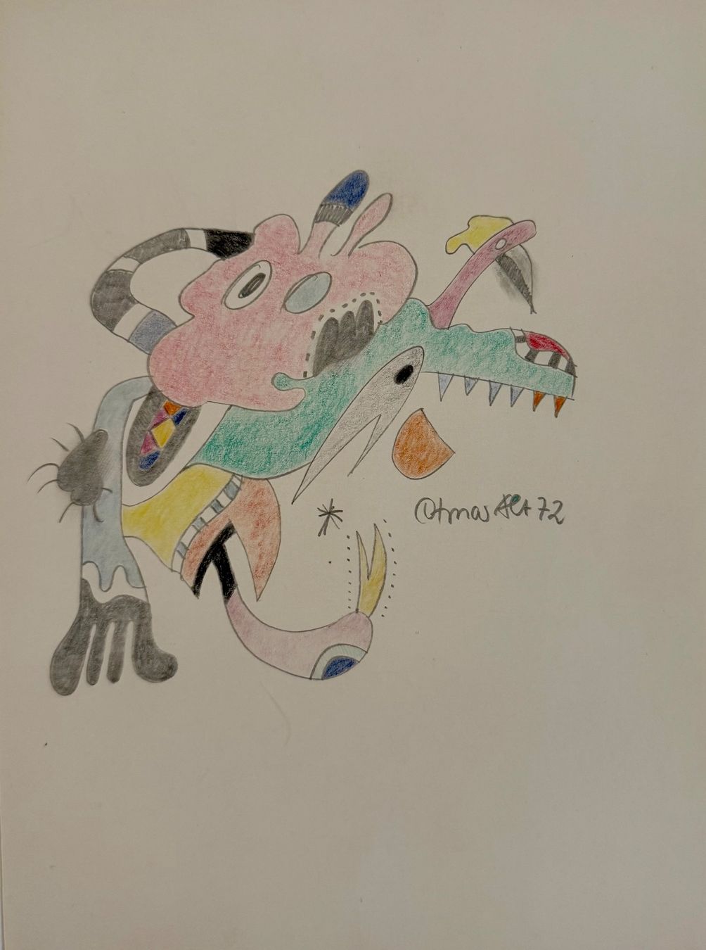 Tableaux: Farbstiftzeichnung von Othmar Alt – D'occasion à Biberist par ber_76bn