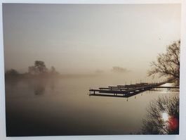 LEINWANDBILD "Seelandschaft" 120x 90 -  FENG SHUI   NEU