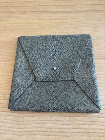 Pochette de soirée en galuchat véritable