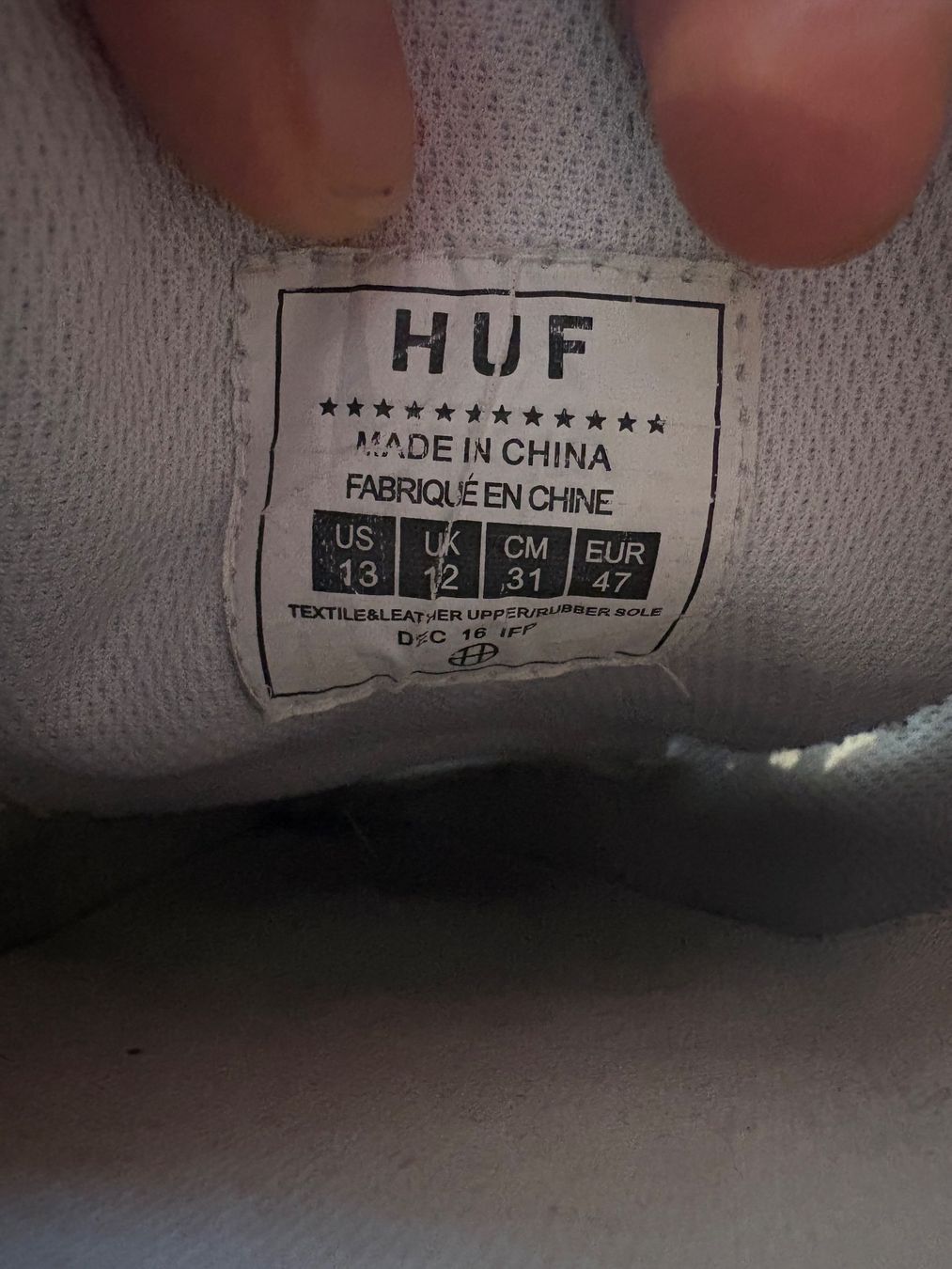 Herrenschuhe: HUF Sneaker weiss Grösse 47 – Gebraucht aus Reiden von verjaques 4