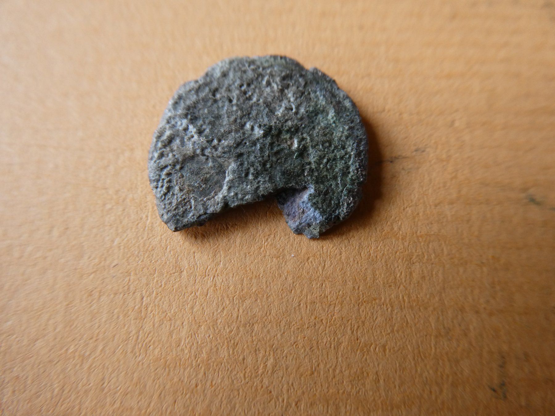 Alle Münzen: uralte Bronzemünze 16 mm     1.49 g – Gebraucht aus Hinterforst von Rohusri
