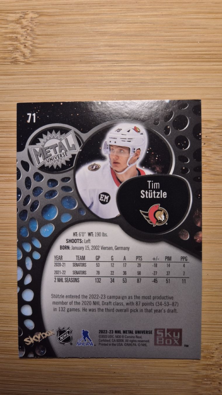 NHL Carte collezionabili: NHL Ottawa Senators Tim Stützle – Usato da Bellach venduto da paedu-1980 1