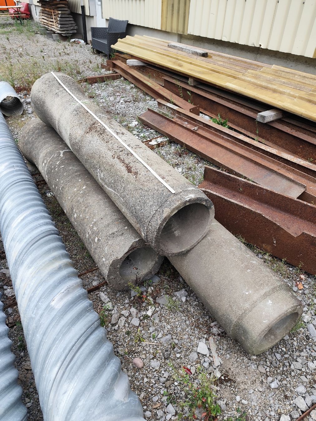 Kit di costruzioni: 3x Betonrohre Durchmesser 30cm – Usato da Unteriberg venduto da T08 1
