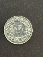 1/2 Fr. 1940 Silber, sehr schön