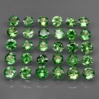 30 x Vrai Natur Tsavorit Edelstein unbehandelt 1.21ct tw.