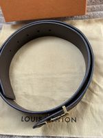 Louis Vuitton Gürtel Monogram Canvas braun mit Gold Schnalle