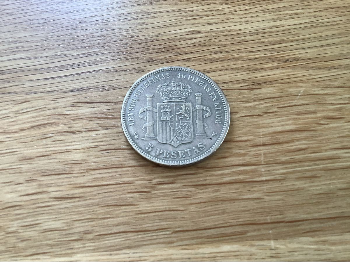 Alle Münzen: 5 Pesetas, Amadeo I., Réplica  – Gebraucht aus Volketswil von Antonio282 1