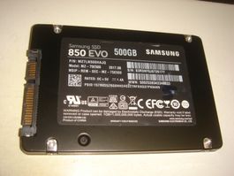 1 stück 500gb ssd. Samsung 850 evo. Getestet. Siehe Details