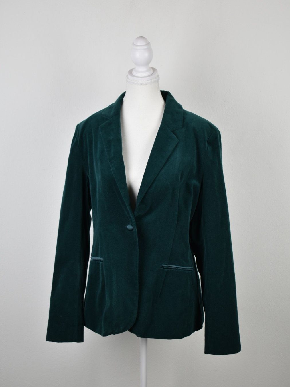 Maddison Giacche: Maddison Blazer, Samtoptik, petrol, Gr.42 – Usato da Nürensdorf venduto da 2ND_STORY