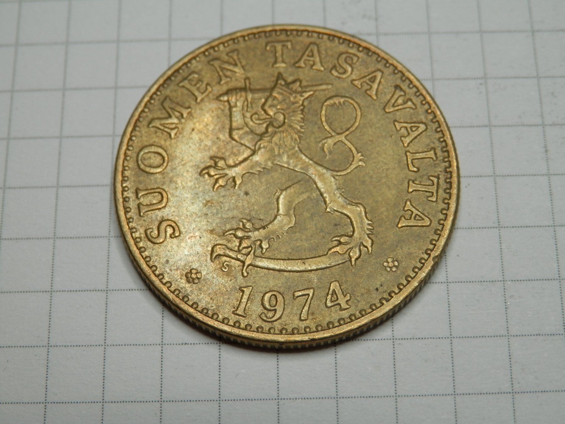 Alle Münzen: Finnland 50 Penny, 1974 – Gebraucht aus Weiach von weiach81