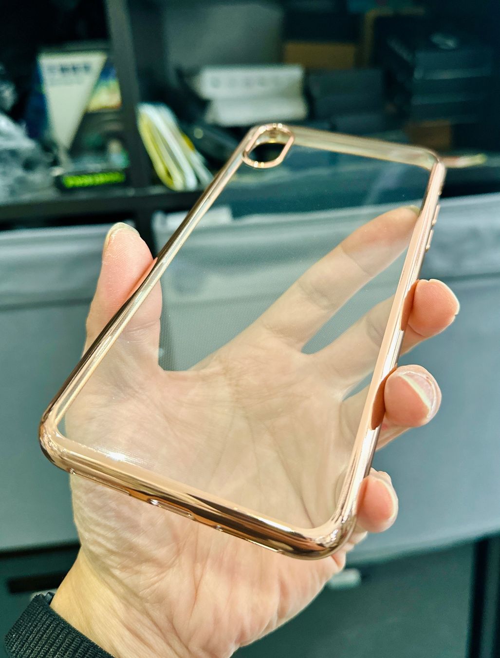 Covers & Schutzfolien: iPhone XS max-Coque Transparente bords dorée – Neu und originalverpackt aus Morges von DigiAC 3