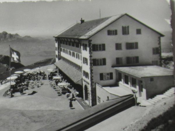 Cartoline postali: Rigi , Hotel , Bergbahn  1960 – Usato da Grenchen venduto da Bluemchen1900