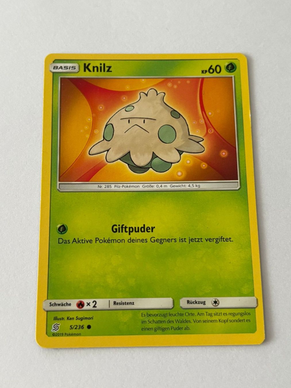 Pokémon Sammelbilder & Trading cards: Pokemon-Karte Knilz 5/236 – Gebraucht aus Herisau von Seyashop1