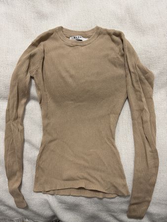 Pull côtelé NA-KD beige taille XS