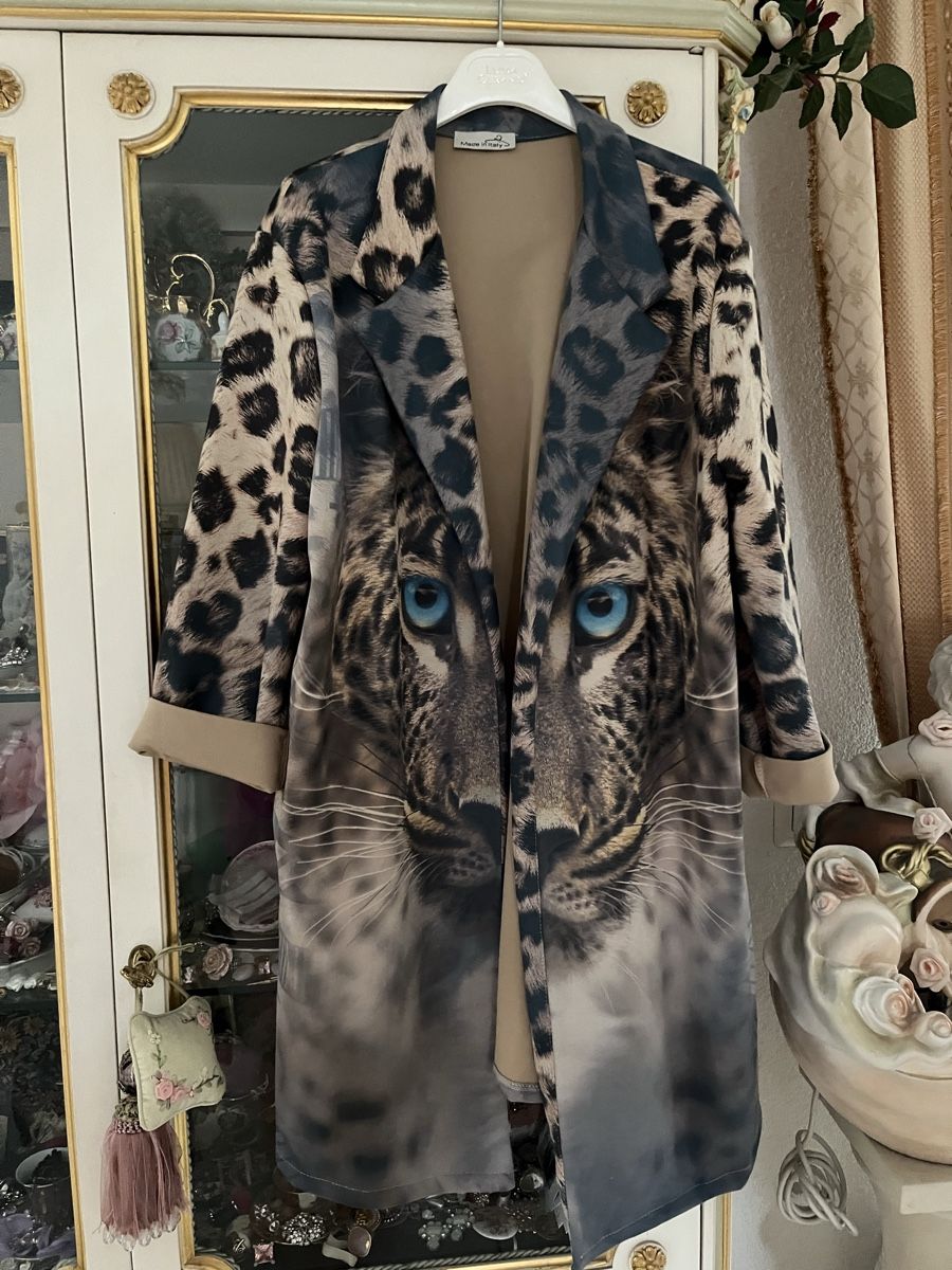 Giacche: Eyecatcher Gehrock mit Leopardengesicht  – Nuovo (secondo la descrizione) da Mellingen venduto da Engelkuss 3