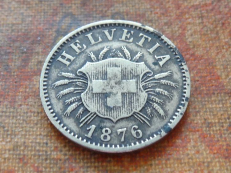 Toutes les monnaies: 5 Rp. 1876 – D'occasion à Romanel-sur-Lausanne par Swift13