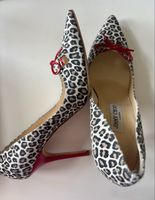 Jimmy Choo original Pumps Leo Print Rot/Schwarz Grösse 41