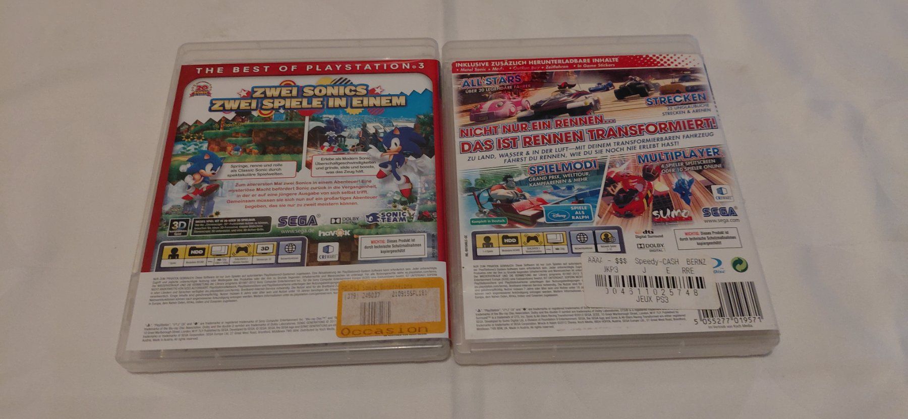 Giochi: Sonic Allstars Racing + Sonic Generations PS3 – Usato da Gretzenbach venduto da Uli1980 2
