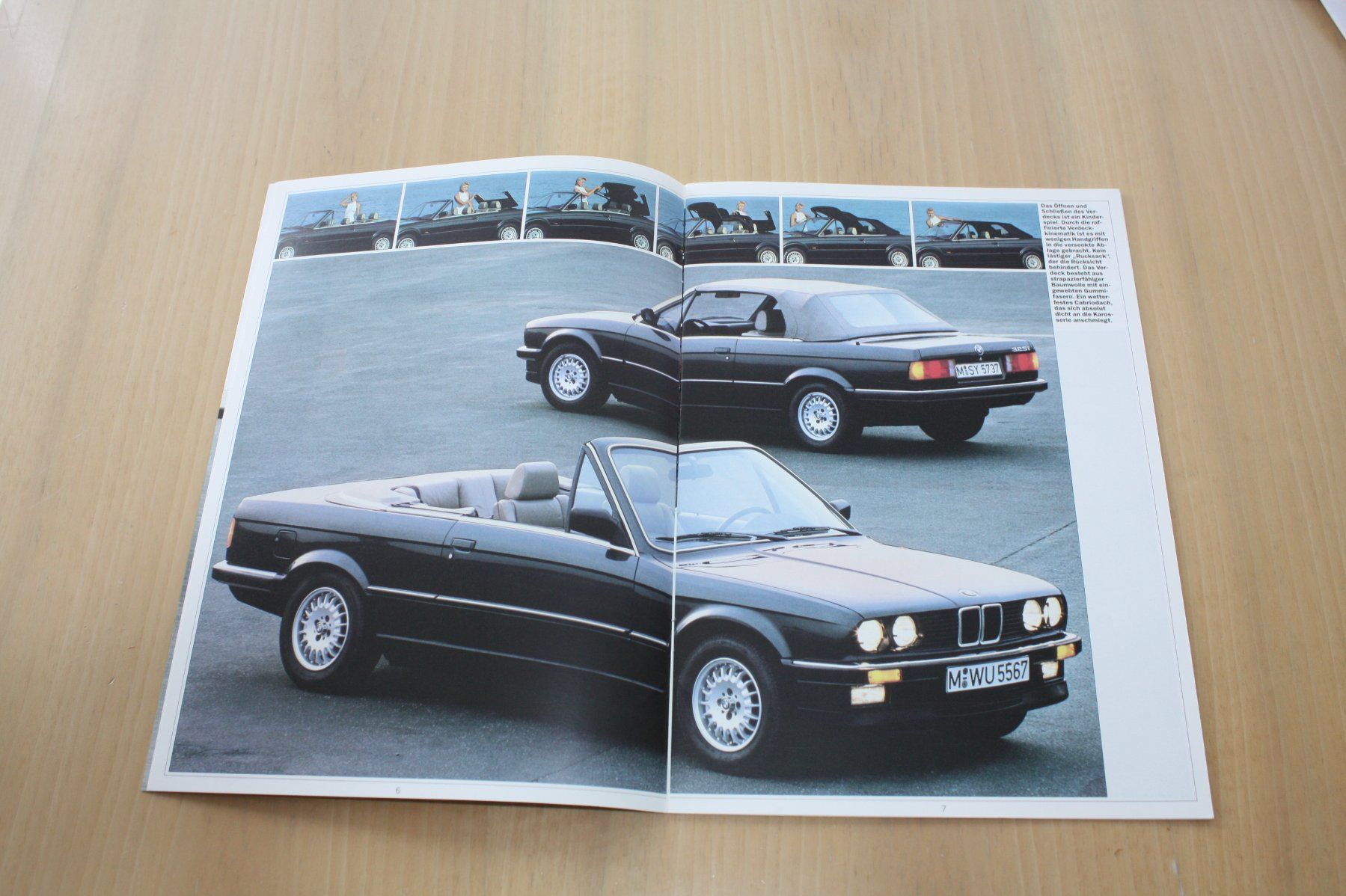 BMW Documenti: BMW 325i Cabrio Broschüre 1987 – Usato da Wikon venduto da erwin400 3