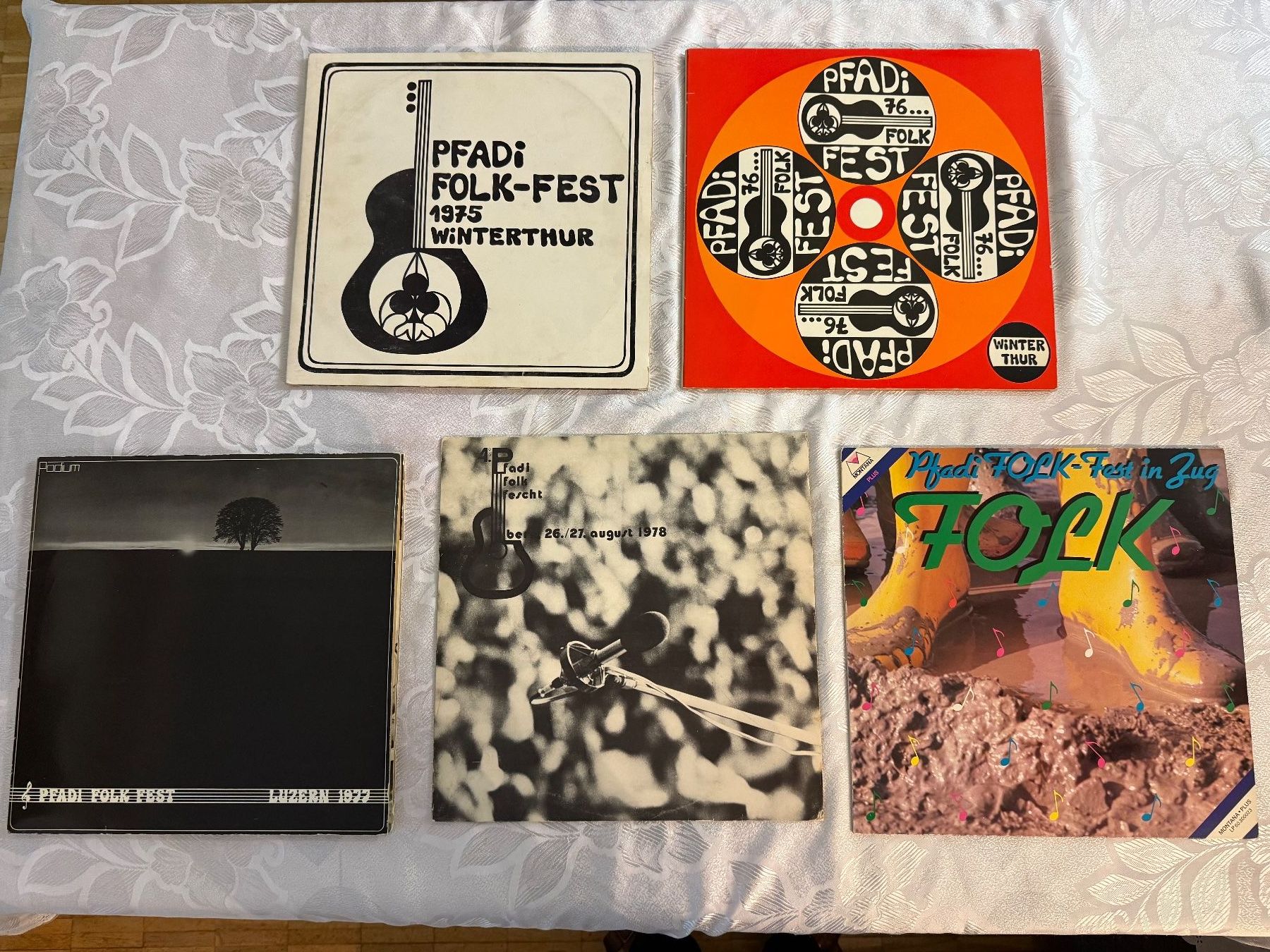 Schallplatten: 5 x PFADI FOLKFEST - SAMLUNG – Gebraucht aus Zürich von fehlton