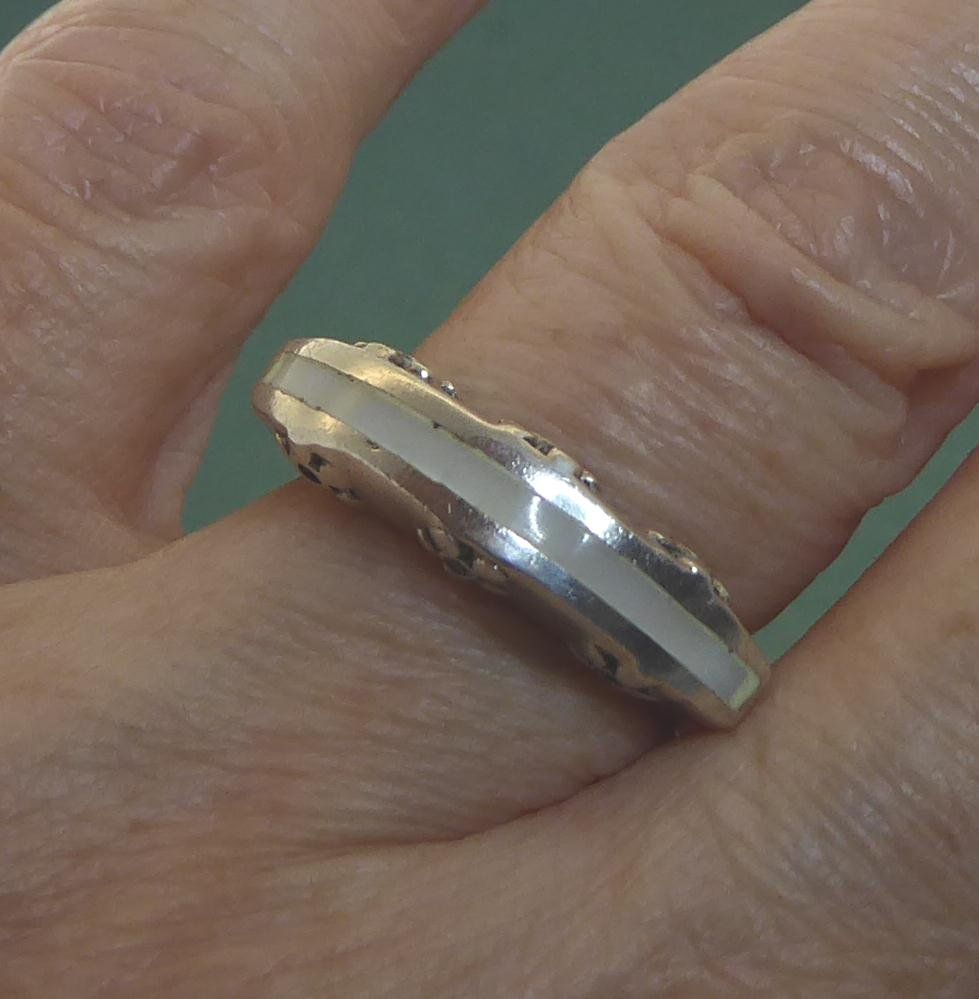 Anelli: Ring 925 Silber mit synthetischem Stein – Usato da Muri AG venduto da silvermouse007