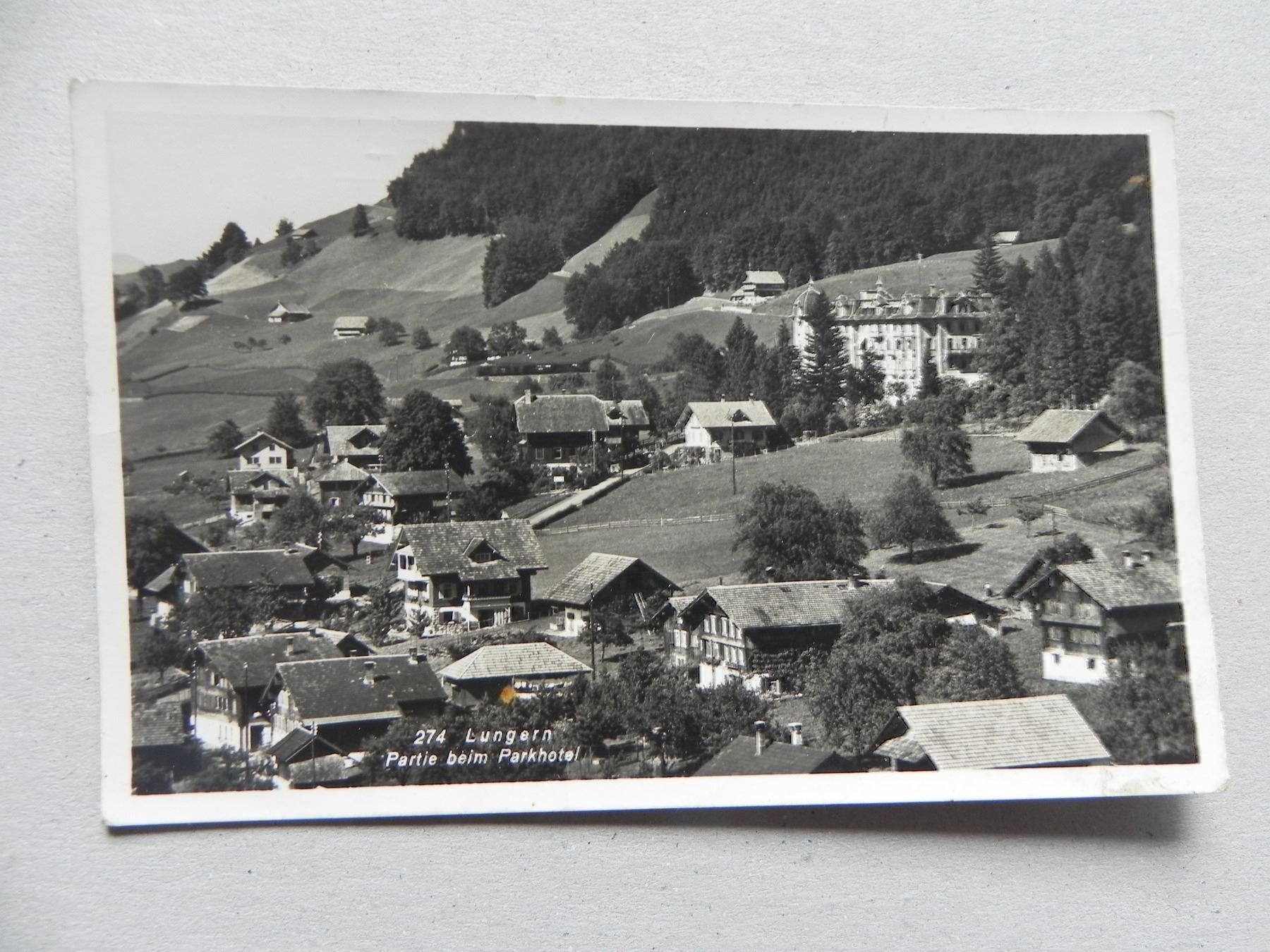 Ansichtskarten: Ansichtskarte Lungern OW beim Parkhotel – Gebraucht aus Siebnen von krimsie