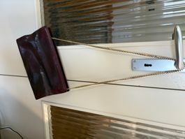 Sac à main bandoulière BALLY cuir bordeaux bon état
