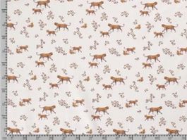 Baumwolljersey Organic Digital Leoparden - creme