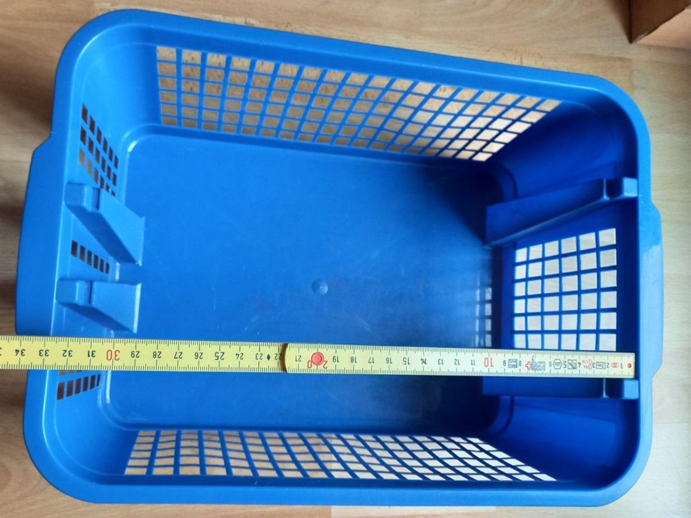 Blauer Schweißelektroden-Behälter – Für 4,5 Kg Stäbe, Mit Tragegurt, Strukturierte Oberfläche