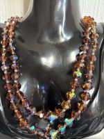 Collier vintage en cristal facettée signe GM Giuliano Fratti