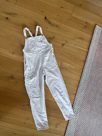 Weisse Mango Denim Latzhose, Grösse  S, Top Zustand!