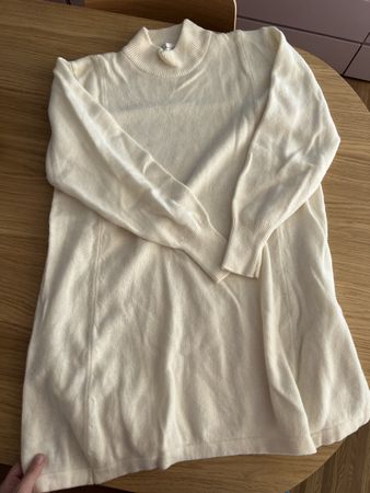 Wollkleid von Ambrosini Heim, weiss, Lammwolle & Angora