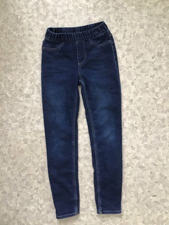 H&M Winter Jeans Leggins Mädchen blau Grösse 134 /140 