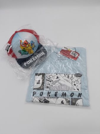 Pokémon Fan-Set Kinder: T-Shirt (L) + Cap | Brandneu & OVP