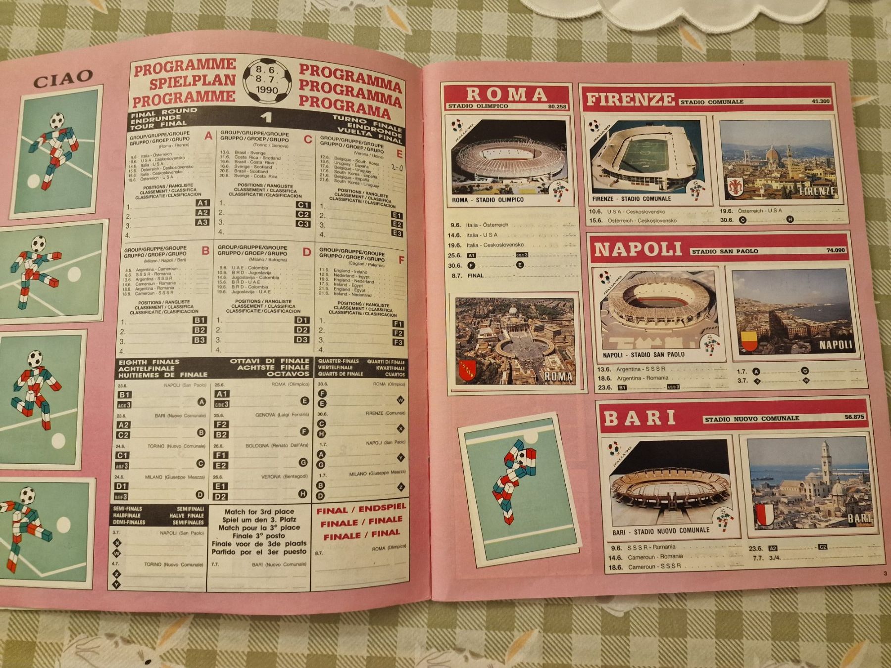 Panini Sammelbilder & Trading cards: Panini WM 1990 Album - schweizer Version – Gebraucht aus Adliswil von vendor123 6