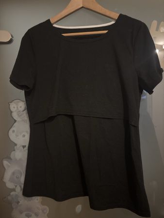 Damen Still-T-Shirt Schwarz