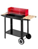Grillwagen mit 2Rädern, praktischer Windschutz, 86 x 34 x 8